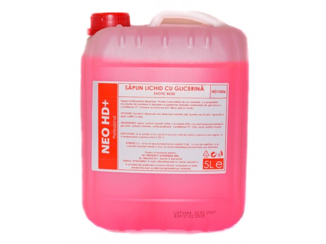 Sapun lichid concentrat EXOTIC ROSE Canistra 5L